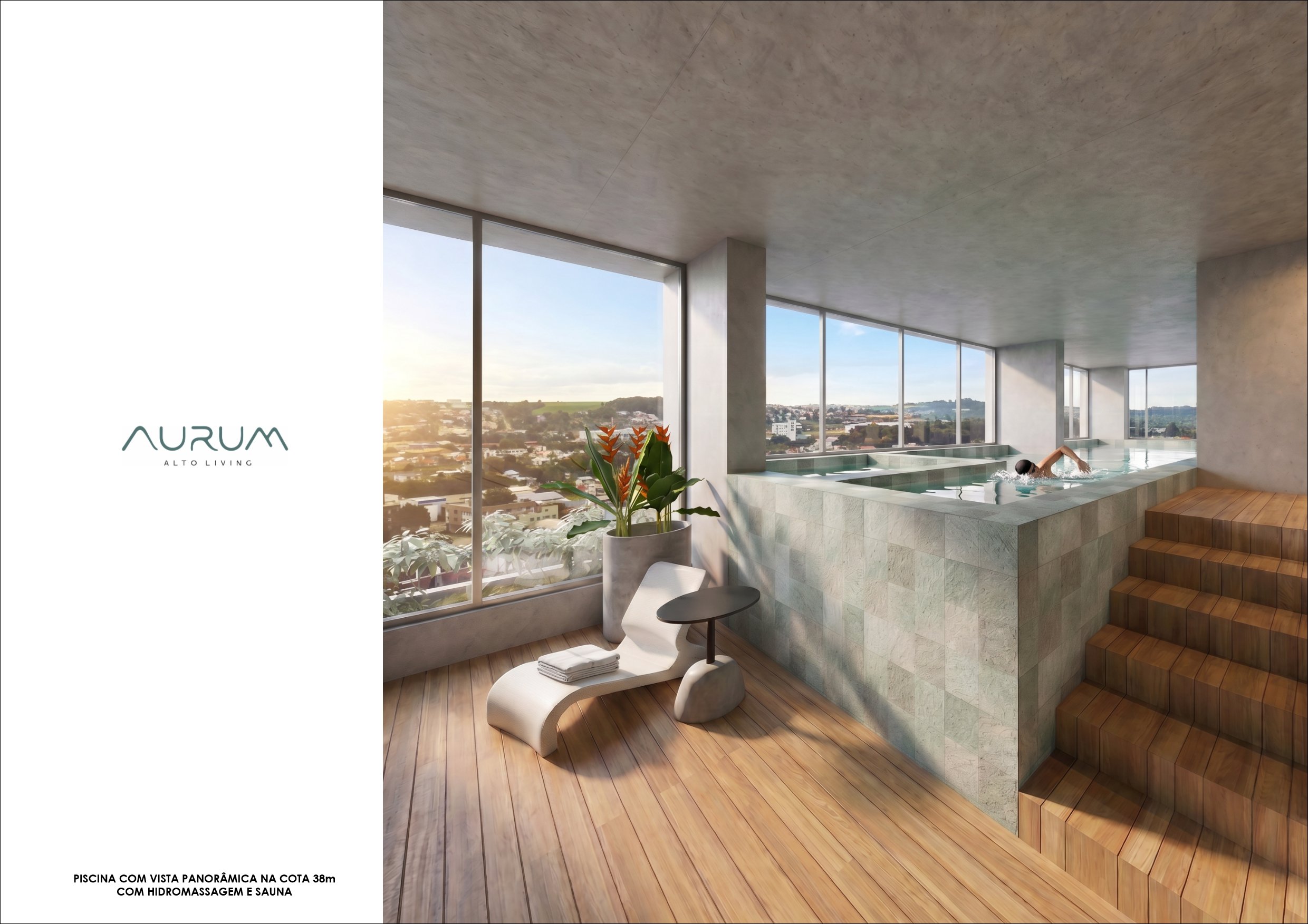 Piscina panorâmica · Cota 38m